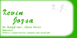 kevin jozsa business card